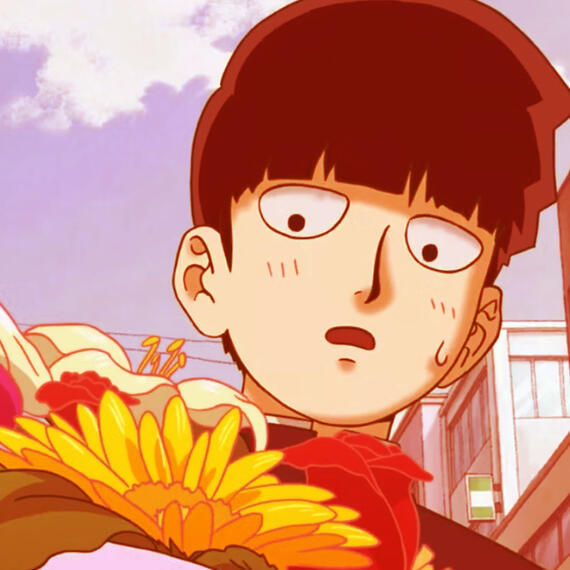 mob with flowers !